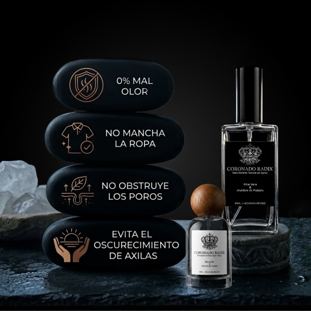 Desodorantes de Piedra de Alumbre de Aloe Vera y Manzanilla (2pzs)